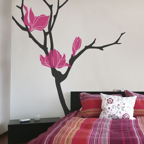 Red Barrel Studio® Cyclamen Flower Wall Decals Wayfair